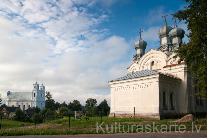 Piedrujas pareizticīgo baznīca un Piedrujas katoļu baznīca